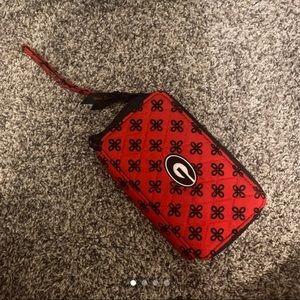 UGA Vera Bradley wristlet
